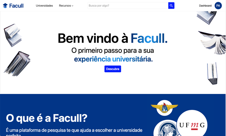 Facull — Landing page