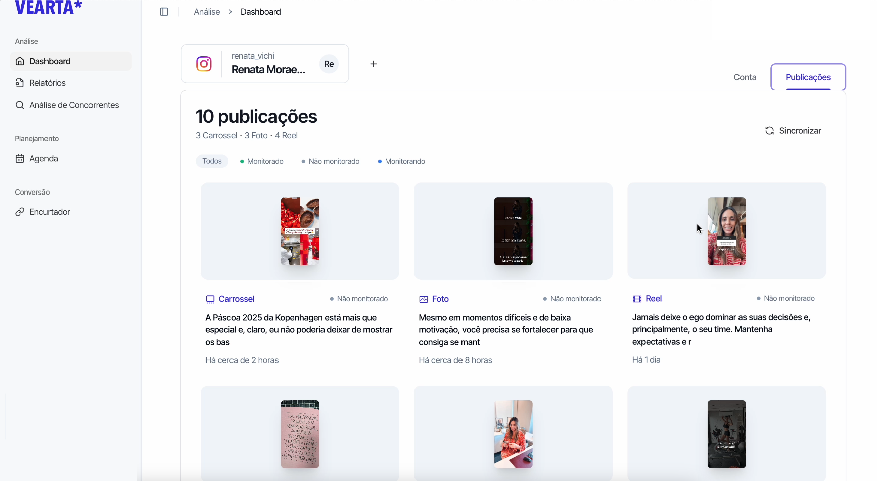 Vearta — Dashboard